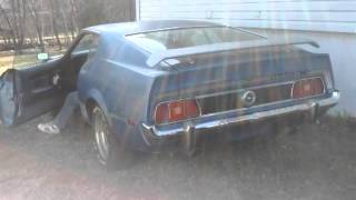 1973 Mustang Mach 1 Exhaust Sound [upl. by Gorman135]