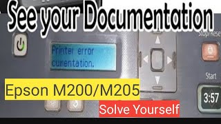 Epson M200M205 Printer Error and Scanner Error Solved [upl. by Pincas]