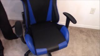 How To Assemble The Best Massage RC1 Gaming Chair With Adjustable Seat And Footrest For Under 100 [upl. by Sal]