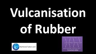 Vulcanisation of Rubber  Polymer [upl. by Yesllek]