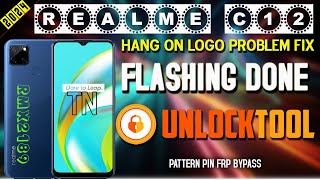 Realme C12 RMX2189 Dead Auto Restart Hang On Logo Problem Fix Flashing Done By Unlock Tool MTK CPU [upl. by Phenica]