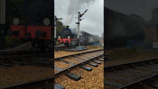 Hunslet Austerity Wagoneer steams out of havenstreet shorts railway steam steamlocomotive train [upl. by Stuart]