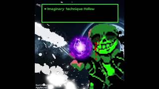 Green sans Hollow Purple voiceacting sans green jjk [upl. by Oza]