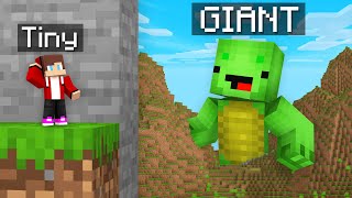 JJ TINY vs Mikey GIANT Hide and Seek Challenge in Minecraft Maizen [upl. by Enialb]