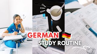 My ✨Productive✨ Morning Routine for German Language Learning 📖🇩🇪 [upl. by Aiyot702]