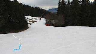 MEGEVE Ski Resort GREEN A Skiing GoPro POV  Clear Day Skiing Feb 2024 [upl. by Luttrell754]