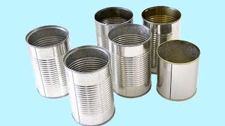 3 SUPER EASY TIN CAN DESIGNS Tin Can Recycle Crafts [upl. by Walls441]