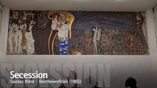 4K Austria ViennaWien Secession Gustav Klimt  Beethovenfries 오스트리아 비엔나빈 분리파 전시관 제체시온 [upl. by Deraj]