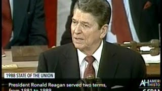 President Ronald Reagans Final State Of The Union Address In 1988 [upl. by Pike]