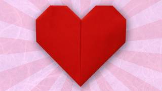 Origami Heart Folding Instructions [upl. by Fifi113]