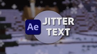 jitter text tutorial  after effects [upl. by Neerod953]