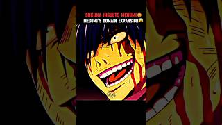 MEGUMIS DOMAIN😱SUKUNA INSULTS MEGUMI😡shorts anime jujutsukaisen megumi [upl. by Alfy715]