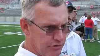 Jim Tressel at Media Day in Ohio Stadium [upl. by Kerby]