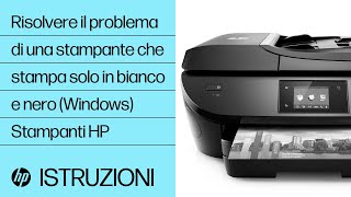 Come risolvere il problema di una stampante HP che stampa solo in bianco e nero WindowsHP Support [upl. by Koralie958]