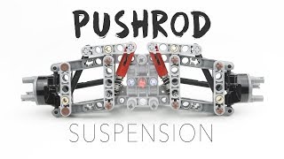 LEGO Technic Pushrod Suspension Design w Instructions [upl. by Leahcimluap]