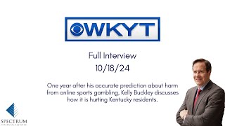 WKYT interviews Kelly Buckley on how harmful online sports gambling has been to KY in just one year [upl. by Drice]