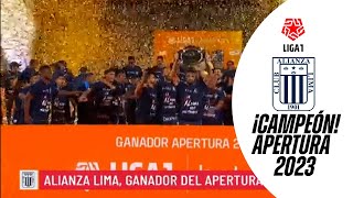 ¡ALIANZA LIMA GANADOR DEL TORNEO APERTURA 2023 l PREMIACIÓN  DECLARACIONES [upl. by Ahsimot]