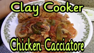 Clay Cooker Chicken Cacciatore [upl. by Kaltman272]