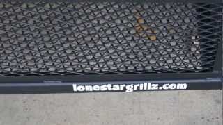 24x72 trailer pit with upright vertical by Lone Star Grillz [upl. by Yenitirb]