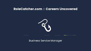 Business Service Manager  Careers Uncovered [upl. by Annenn290]