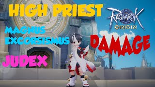 RAGNAROK ORIGIN HIGH PRIEST MAGNUS EXORCISMUS JUDEX BUILD GUIDE TAGLISH FEATHERS AND PETS EMBLEM [upl. by Aerehs849]