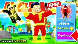 USING SHAZAM TO GET THE NEW MAX RANK AND STRONGEST SWORD IN ROBLOX NINJA LEGENDS NEW UPDATE [upl. by Ketchan]