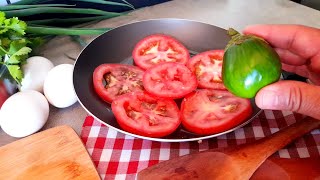 Você Tem Tomates Ovos e Jiló Faça esta receita simples deliciosa e barata Cantinho da Gê [upl. by Jola]