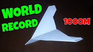 How To Make The NEW WORLD RECORD PAPER AİRPLANE 2024 [upl. by Ninahs538]