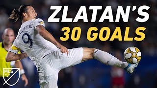 Zlatan Ibrahimovic Conquered MLS with 30 GOALS in 2019 ALL GOALS [upl. by Ettezus]