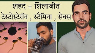 शहद  शिलाजीत  गर्म पानी  Testosterone बढ़ाएं  Benefits Of Shilajit  Honey [upl. by Lind]