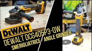 Unboxing e recensione Flessibile a batteria DeWalt DCG405P3QW angle grinder unpacking and review [upl. by Annahavas]