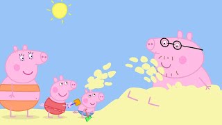 Peppa Pig Türkçe  plajda bir gün  Çocuklar İçin Çizgi Filmler [upl. by Alleoj]