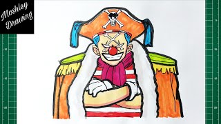 How to Draw Buggy The Clown  One Piece [upl. by Aznarepse949]