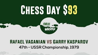 Rafael Vaganian vs Garry Kasparov  47th  USSR Championship 1979 [upl. by Dunning]