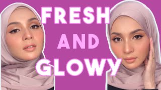 Quick Fresh and Glowy Makeup  CARYA COSMETICS [upl. by Terraj]