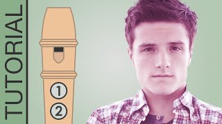 Josh Hutcherson Whistle Meme  Recorder Flute Tutorial [upl. by Kutchins]