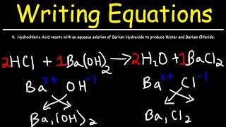 How To Write Chemical Equations From Word Descriptions [upl. by Helbonia]