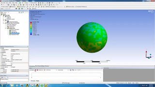 Transient thermal analysis of spherical object in Ansys Workbench [upl. by Kreis]