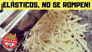 FIDEOS CASEROS SIN GLUTEN 🙌 Tallarines SIN TACC para celíacos [upl. by Guglielma691]