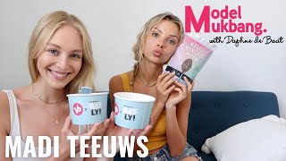 MODEL MUKBANG ep13 Madi Teeuws  NYC vs LA growing social media in 2021 amp starting a business [upl. by Iblok672]