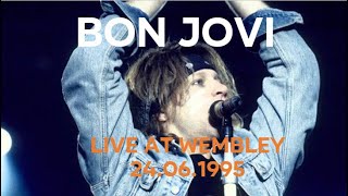 Bon Jovi  2nd Night at Wembley Stadium  Audience Shot  Incomplete In Video  London 1995 [upl. by Aisital607]