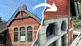 VICTORIAN Brickwork RESTORATION  7 Day TIMELAPSE At The Old Station [upl. by Gerek337]