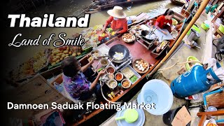 Damnoen Saduak Floating Market  Bangkok  Thailand [upl. by Yelak]