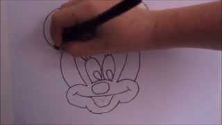 Wie malt man Minnie Maus Disney Micky Maus zeichnen Tutorial [upl. by Randie]