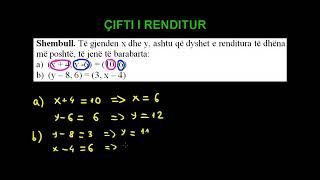 12 Matematika Klasa 10 Mesimi 12 Cifti i renditur [upl. by Blaise529]