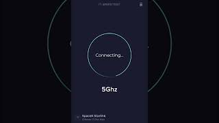 SpaceX Starlink 24Ghz vs 5Ghz speedtests 5g starlink speedtest internet [upl. by Oneill]