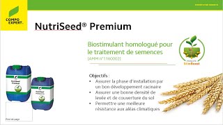 Essai du NutriSeed Premium traitement de semences avec M Monthéan Agriculteur en Pays dAuge [upl. by Xanthus]