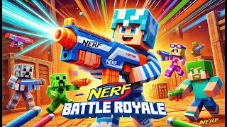 Minecraft NERF Battle Royale ⚔️ Epic Nerf War in Minecraft [upl. by Eibba]