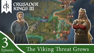 Lets Play Crusader Kings 3  The High Kings of Ireland  Ep 3  The Viking Threat Grows [upl. by Galatia]