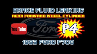 ⭐ Part 4  1993 Ford F700  70  Lucas Girling Brakes  Rear Forward Wheel Cylinder [upl. by Deehahs]